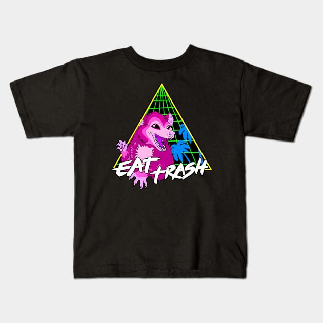 Possum - Eat trash Kids T-Shirt by valentinahramov